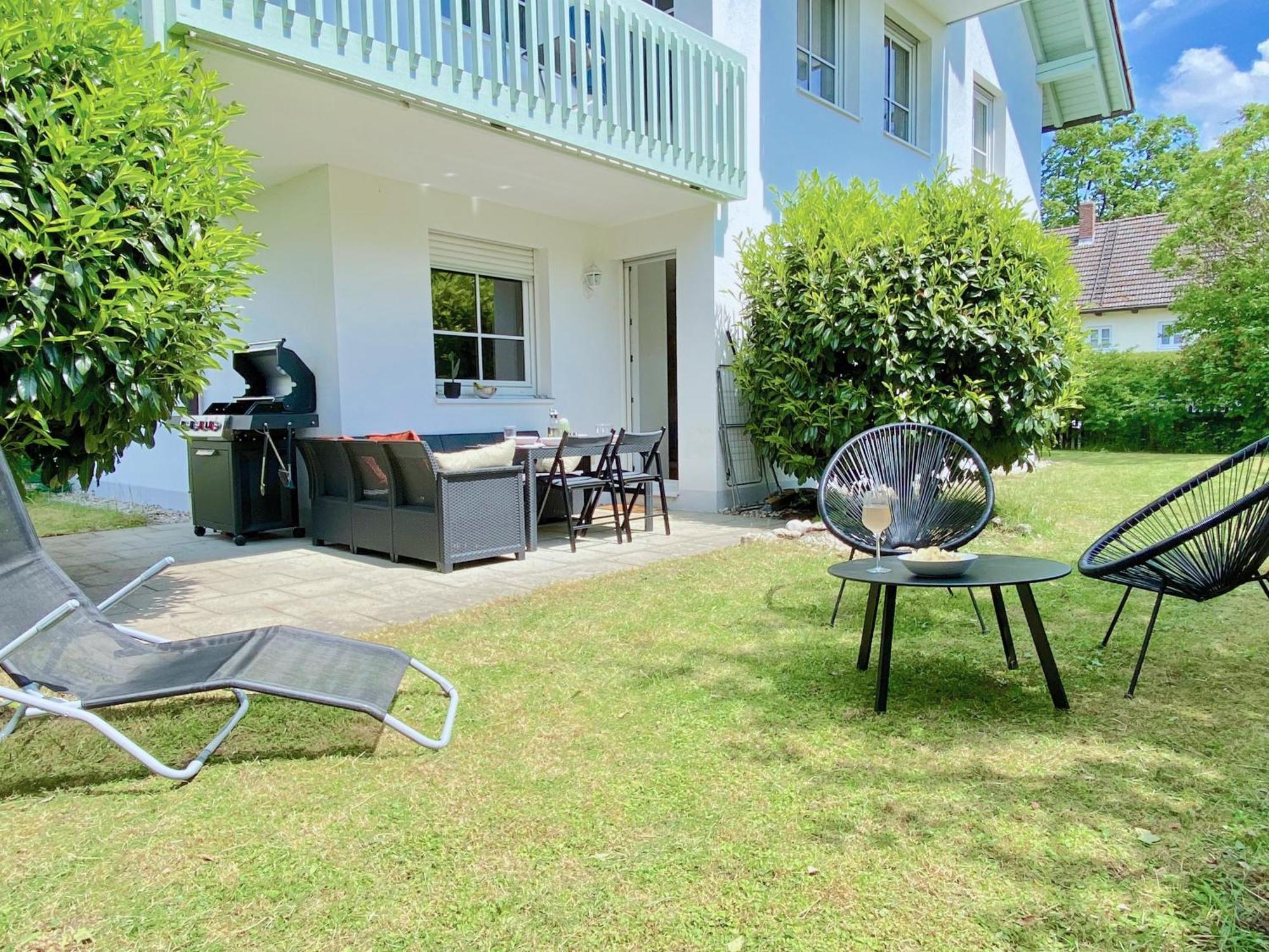 Snug Stays I 3 Zimmer Design Apartment Am See Mit Garten I Home Office I Highspeed Wifi Weßling 外观 照片